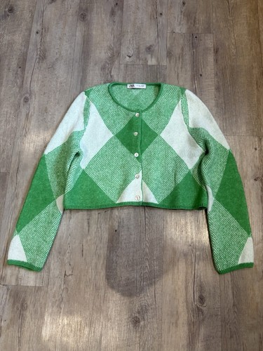 Zara green argyle jacquard - argyle,