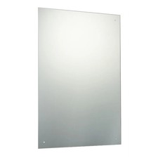 60 x 90cm Rect. Mirror with Pre-Drilled Holes & Chrome Cap Wall Hanging