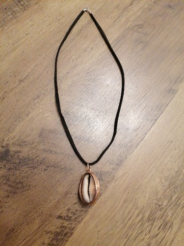 Genuine cowrie shell pendant - shell,