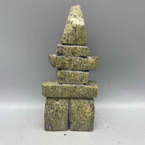 Vintage inuit carved stone - carved,