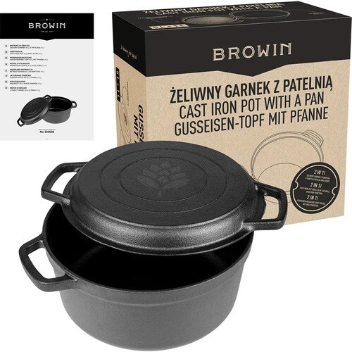 Browin cast iron pot with - iron,