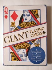 Giant Playing Cards 28 X 20 cm New Sealed and Unopened.
