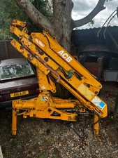 MKG HLK 76 crane double push. Piped for grab. Like hiab. Fassi.