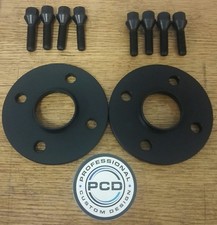 MINI Cooper S 2006-14 Wheel Spacers 11mm Wide 56.1CB Extended WheelBolts BLACK