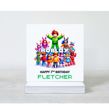 Personalised Roblox Birthday Card – Any Name & Age – Gamer Boys Kids 9th 10th 11