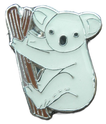Koala bear pin badge brooch - koala,