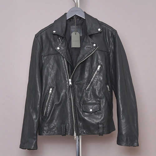 All saints leather jacket mens - jacket,