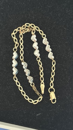 9ct gold two - gold, heart
