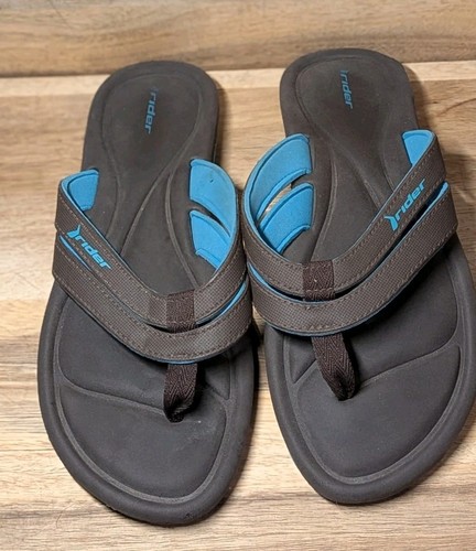 Womens rider flip flops brown - rider,