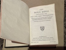 Holy Bible Illustrated Printed by Cambridge, Old New Testament