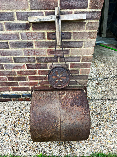 Vintage lawn roler handle - vintage,
