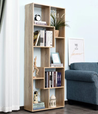 Tall Wooden Bookcase Modern