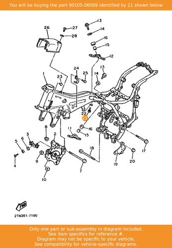 Yamaha bolt flange - yamaha,
