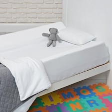 Bed Guard for Single, Cot, Toddler Bed - Foam Bumper for Safety + Cover - 2 pack