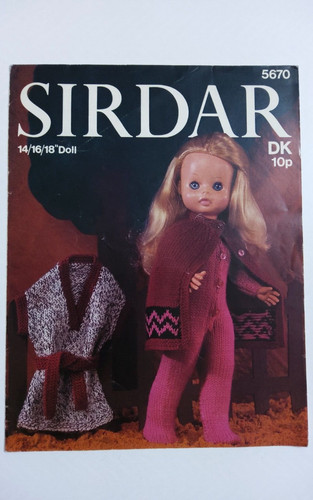 Sirdar 5670 doll clothes - 5670, doll's