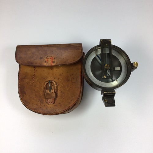 Antique leather cased brass - antique,