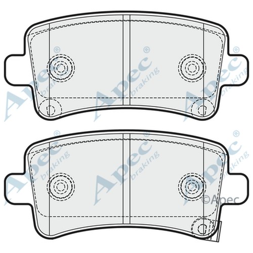 Brake pads set - set, vauxhall