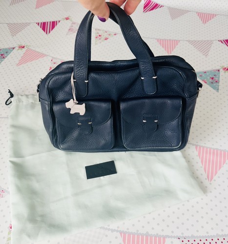 Radley navy blue bag medium - radley,