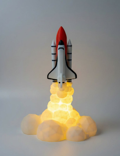Space shuttle rocket lamp - rocket,
