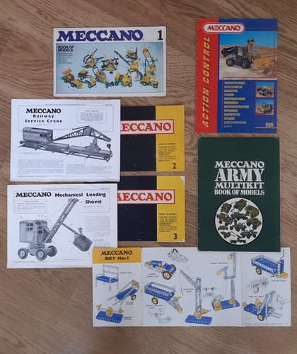Vtg meccano lot instructions - lot,