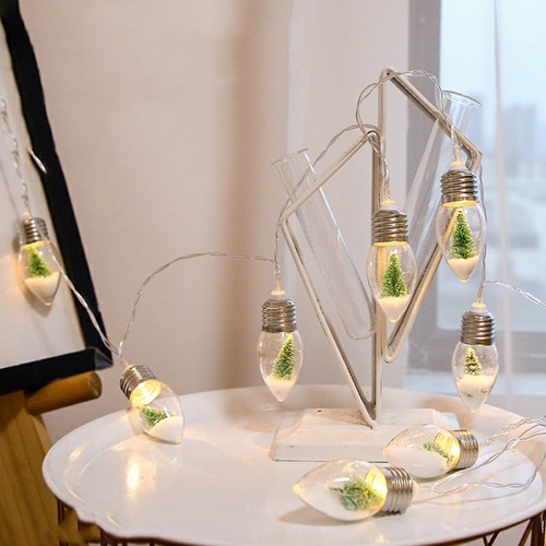 Led snow globe string - led,