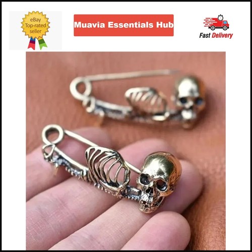 Gothic brooch retro skull - retro,