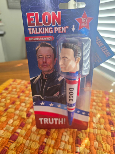 Elon talking pen political - elon,
