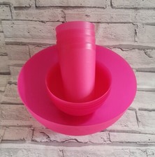 Hot Pink Plastic patio garden