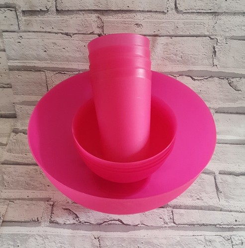 Hot pink plastic patio - hot, garden