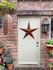 X Large 82cm Rusty Metal Barn Star Rustic Hanging Shabby Chic Tin decoration 3D