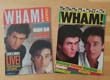2 Rare Vintage WHAM! Magazines. George Michael & Andy Starblitz Magazine. Wham. 