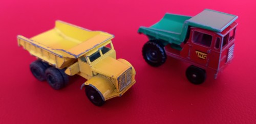 Pair lesney matchbox dump - x,