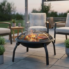 55cm Fire Pit Folding Portable