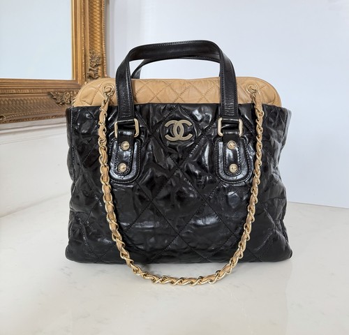 Chanel deauville black tote - chanel,