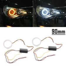 2PC 90MM White Amber