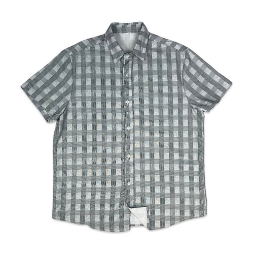 Vintage grey black checked - vintage,
