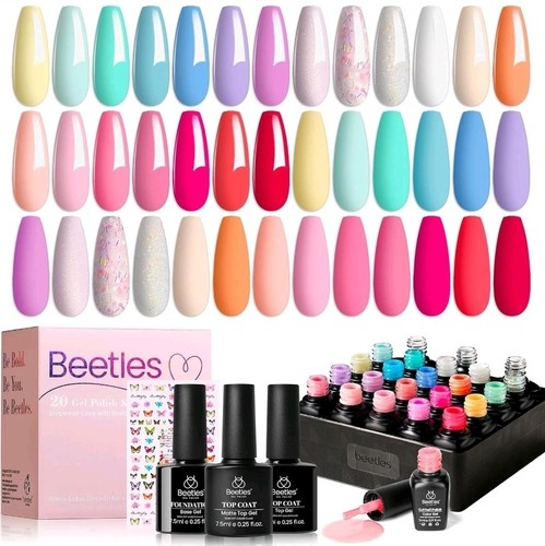 Gel nail polish set colors - nail, 20