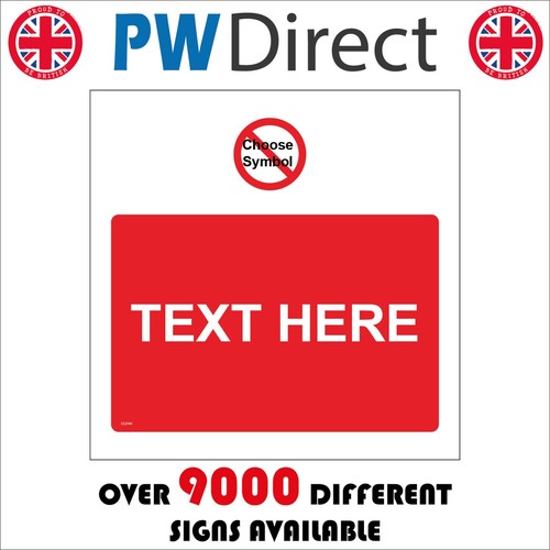 Sign red circle - red, box