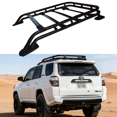 Black adjustable roof rack - black,