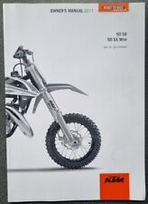 USED CONDITION GENUINE KTM 50SX/50SX MINI KTM OWNERS MANUAL 2017 - 3213469en