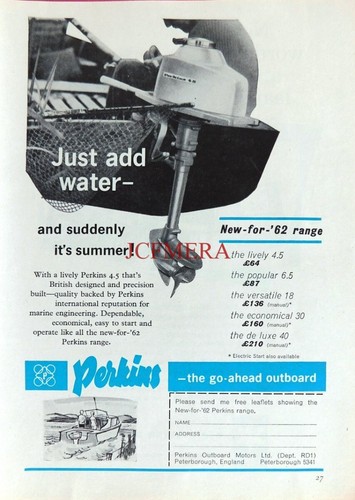 Perkins dinghy boat outboard - dinghy,
