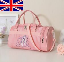 UK Seller New Girls Kids Big Pink BALLET Bag Dance Bag Handbag Shoulder Bag