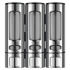 Soap Dispenser Wall Mounted Liquid Bathroom Hand Soap Shower Gel Shampoo Holder