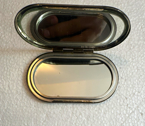 Vintage oval compact - vintage, a.s.a.
