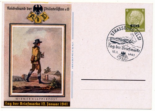 Alsace 1941 postal stationery