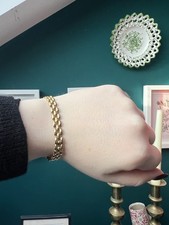 9ct Gold Heavy Brick Link