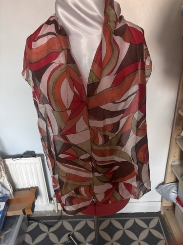 Vintage 60s 70s abstract - , silk