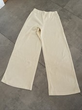 Zara Wide Leg Knitted Effect Trousers Size S