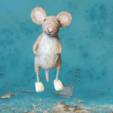 Handmade needle felted little - needle,