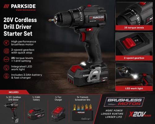 Parkside performance 20v - performance,